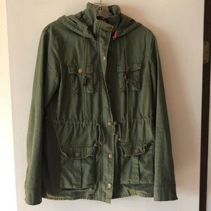 41 Hawthorn Green Utility Field Jacket with Cinched Waist